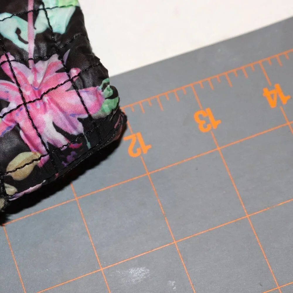 🌺 Max Studio Floral Quilted Tote · 12x14
